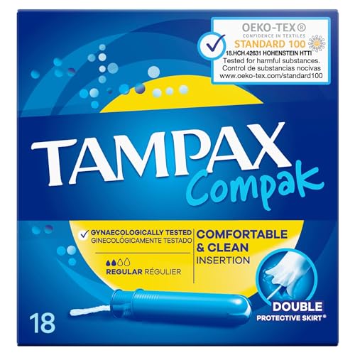 TAMPAX COMPAK TAMPONES REGULAR 18 UNIDADES