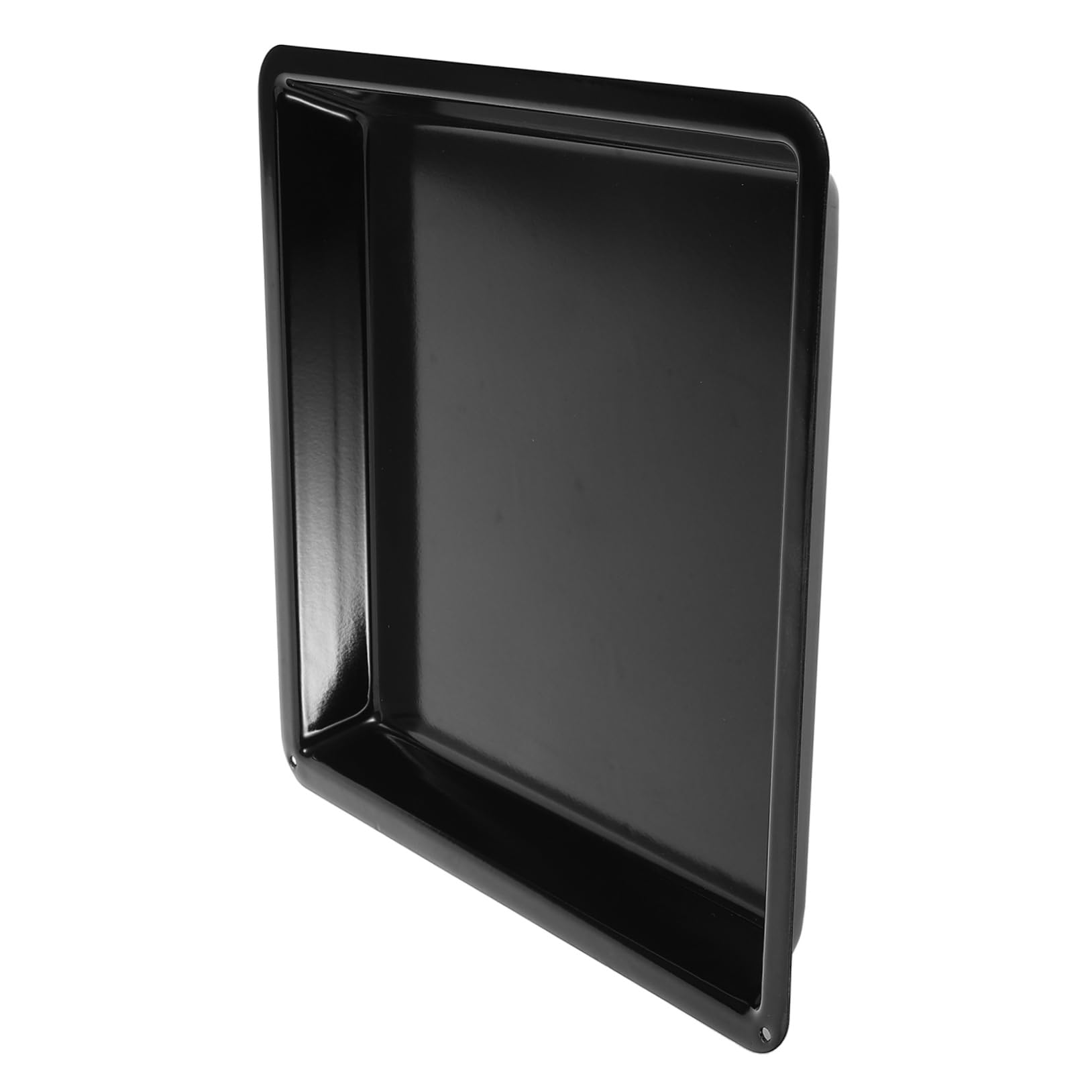 NOLITOY Backblech Schwarzem Emaille Profiqualität Antihaftbeschichtet 32,2x32,2x3,2cm Gastronomie Backform für Backofen Große Bratform Langlebig