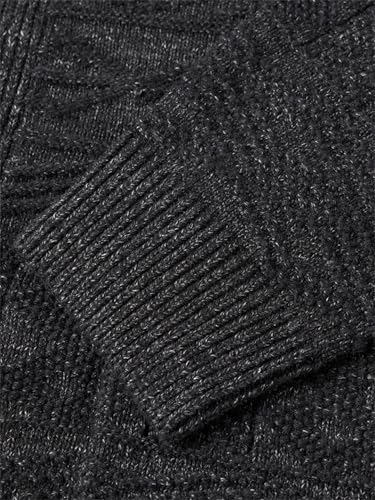 Men Shawl Collar Cardigan Texture Sweater Vintage Knitwear4