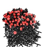 Drip Irrigation Kit Adjustable Drip Irrigation Dripper, Drip Irrigation Tee Rod Connector, Lawn and