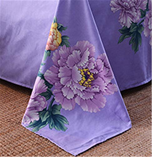 Draps doux et durables en coutil de coton respirant 4 pièces
