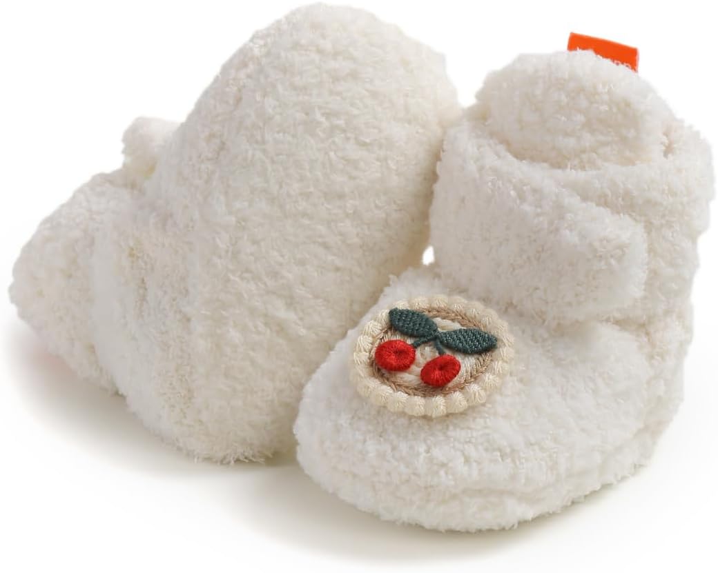 Baby Booties Infant Newborn Boys Girls Slippers Warm Crib Sock Shoes Indoor First Walkers Prewalker