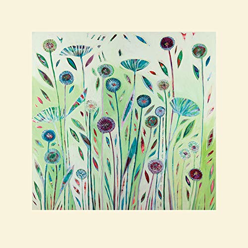 L Arte Gruppo Shyama Ruffell Sogni Verde - Formato 40 x 40 cm Carta Multicolore 40 x 40 x 1.3 cm