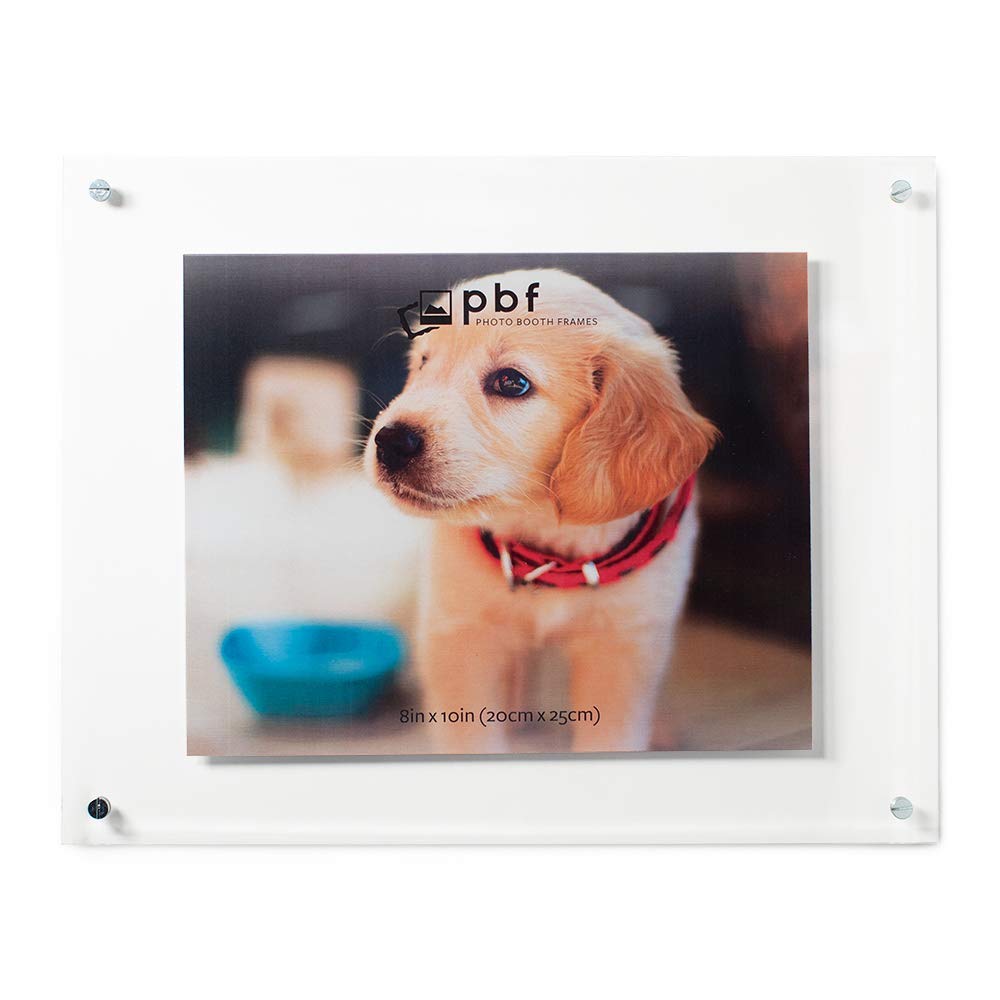 pbf PHOTO BOOTH FRAMES - 8x10 Wall Picture Frame Clear Acrylic
