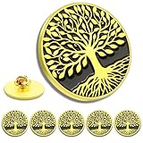 Tree of Life Pin 6Pcs Kabbalah Metal Badge for sweater, scarves, hats, dresses, hat, lapel, collar, jackets, shirts, bags