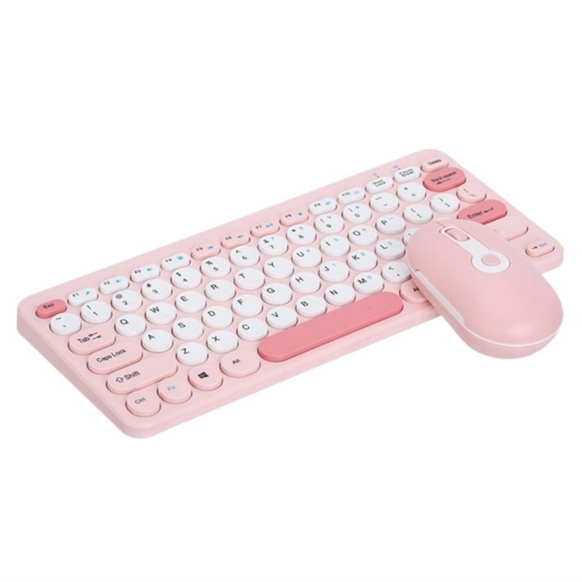 Klawiatura i Mysz do Gier, Kombinacja Klawiatury Komputerowej I Myszy Cicha Konstrukcja Myszy 2.4G Nadaje Się Do Laptopa I Komputera Wodoszczelna Klawiatura i Mysz(Multi-colored1)