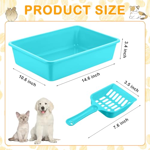Kit 10 piezas caja de arena abierta para gato mediana miniatura 3