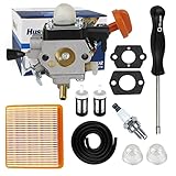 HUSWELL 4180-120-0617 FS131R Carburetor Air Filter kit for Stihl FS131 FS131R FS311 HT131 HT133 KM131 Trimmer/Brushcutter