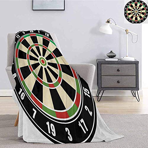 Luoiaax Sports Comfortable Large Blanket Dart Board Numbers Sports Accuracy Precision Target Leisure
