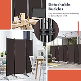 Zoom IMG-2 giantex paravento interno con 4 Zoom IMG-2 giantex paravento interno con 4
