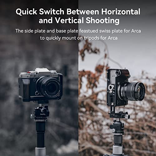 SMALLRIG X-T5 L Bracket for FUJIFILM X-T5, L Plate with Blackwood Side Grip, Shutter Button - Image 3
