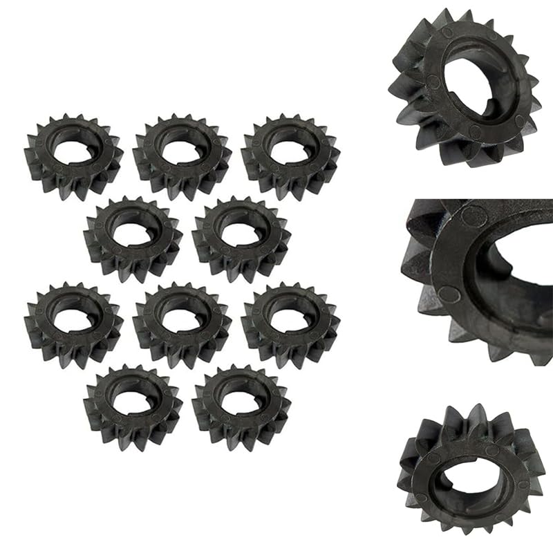 Genérico For Briggs & Stratton 280104 Motor de Arranque piñones Engranaje 16 Dientes Motor césped Tractor cortacésped Piezas(Black 5PCS)