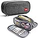 Trousse à Crayons Grande Capacité Pochette Sac Porte-stylo 3 Compartiments Fournitures Scolaires Papeterie Organisateur de Stockage pour Collège Bureau étudiants fille Garçon Adulte Adolescent (Gris)