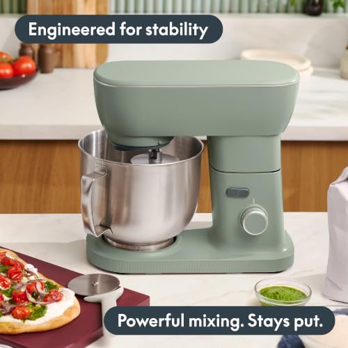 Image of bella STIR 5.3Qt Tilt-Head Stand Mixer, 12-Speed Countertop Mixer, Oatmilk