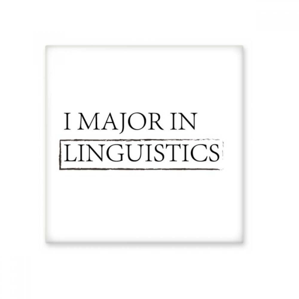 Carreau de céramique Citation Majeure en linguistique DIYthinker pour décor de cuisine