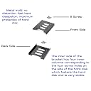 XIKKART 2.5" to 3.5" SSD HDD Metal Adapter Bracket | Hard Drive Mounting Tray Caddy for PC Case | SSD to HDD Converter Holder for Desktop Installation | Durable Metal HDD/SSD Mounting Kit (Pack of 1) gallery image