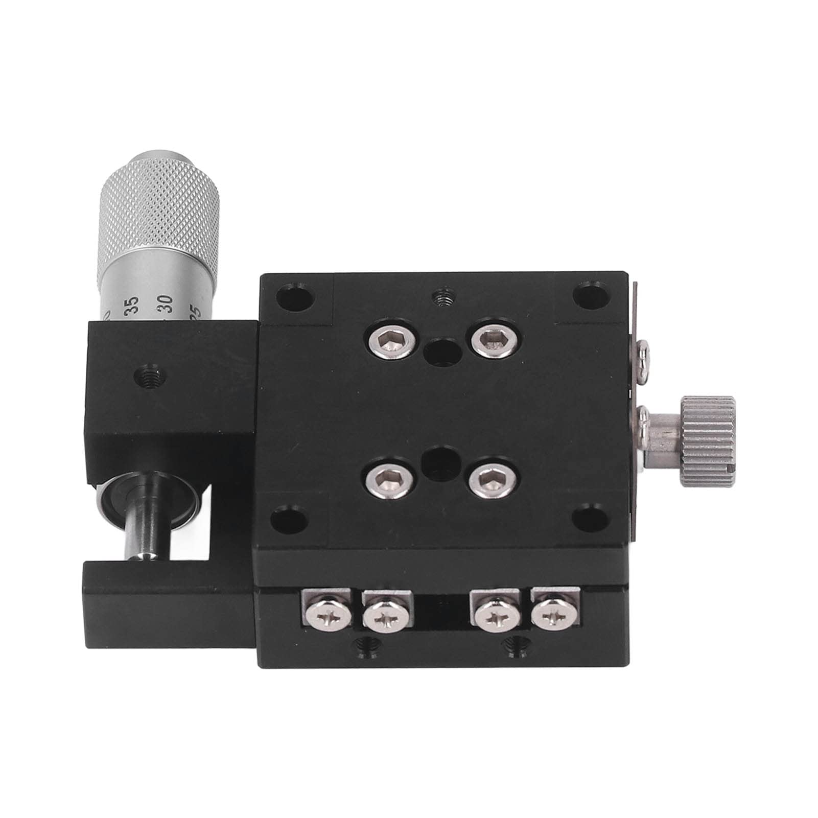 Etap liniowy Osie X Mikrometr 40x40 mm Ręczny przewijanie Platforma Przewijanie Kabel przesuwny Szybkie i praktyczne zarządzanie liniowe Nadaje się do akcesoriów Instrument optyczny i nie tylko