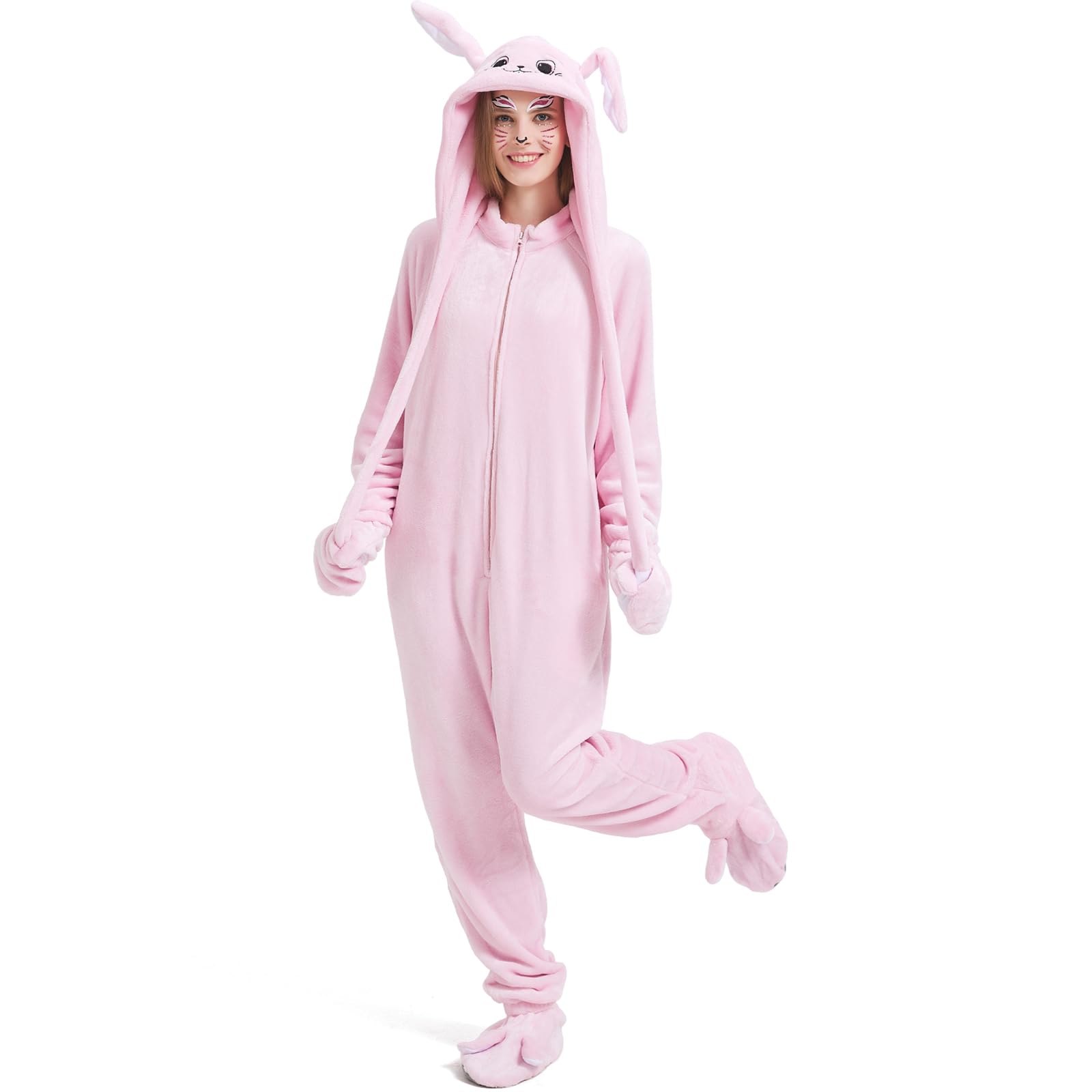 womens rabbit pajamas for adults