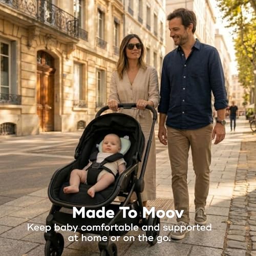 Image of Babymoov Lovenest, Pediatrician-Designed Baby Head & Neck Support, Sage