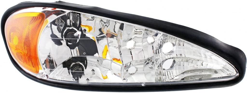CarLights360 For 1999-2005 Pontiac Grand AM Headlight Driver and Passenger Side Bulbs Included | DOT Certified | GM2502196 GM2503196 | 22672207, 22672208
