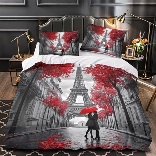 Housse de couette panda 260x220 parure lit dessin animé mignon - 2