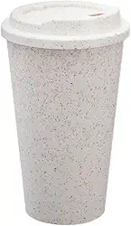 Copo com Tampa para Café, Bebidas em Geral, Copo Ecológico Reutilizável 550ml
