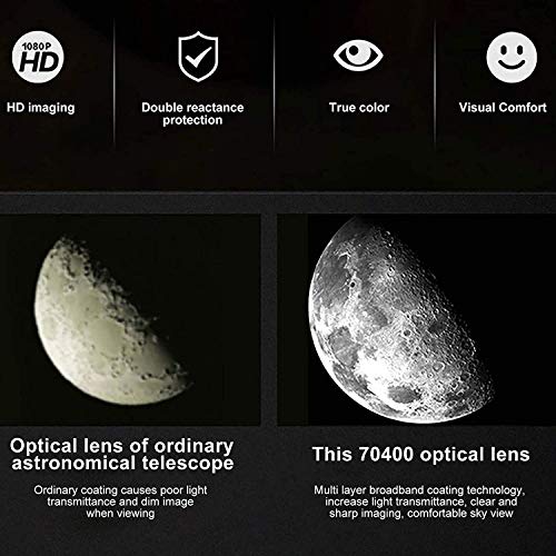 Telescopio Refractor Astronómico 70 mm con Trípode Ajustable miniatura 3
