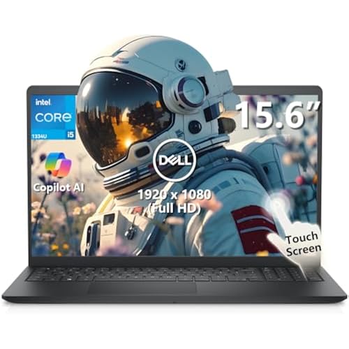 Dell 15 Touchscreen Laptop, Intel 10-Core i5-1334U (Beat i7-1250U) 15.6" FHD IPS Anti-Glare Display Business Laptop, 20GB RAM & 512GB SSD, Lifetime Windows 11 Pro with AI Copilot