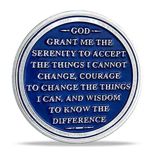 Image of Imasoner 2 Year AA Medallion Coin Alcoholics Anonymous Chips Recovery Sobriety Chip Anniversary Token (02 Year)