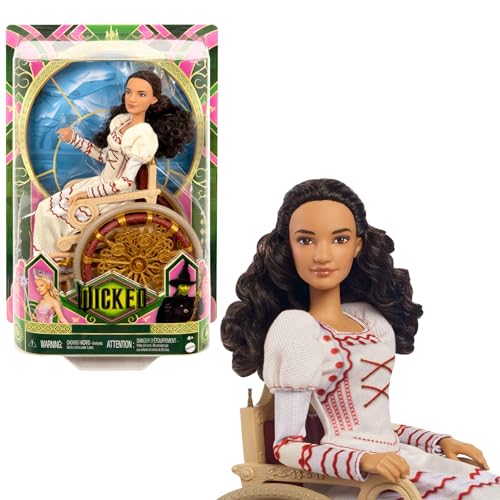 Muñeca de moda Nessarose con pelo rizado para recrear las escenas de Wicked