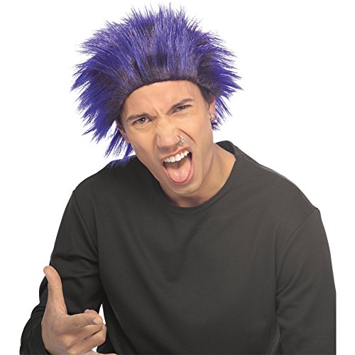 Rubie's Costume Club Dude Wig, Black/Blue, One Size