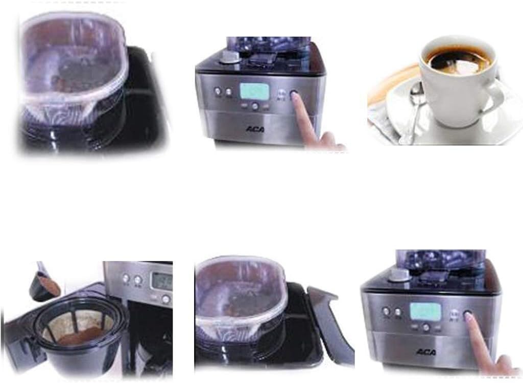 Coffee Machines Coffee Machine, Fully Automatic Coffee Machine Grinder Drip Coffee Machine Home Coffee Machine Filter Coffee Machine 229Mm × 274Mm × 404Mm Silver