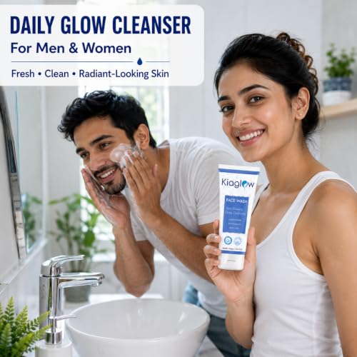 Image of Skin Glowing Face Wash for Men & Women, 100gm | PACK OF 1 | L-Glutathione, Kojic Acid, Glycolic Acid, Deep Cleansing, Skin Brightening