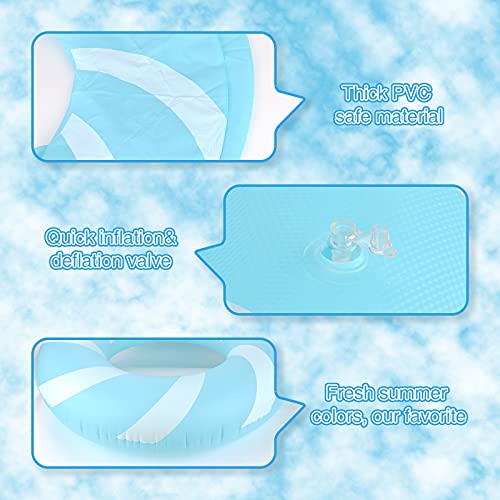 Bestrip Pool Floats Adult Size For Kids Age 8-12 Adults Inflatable Floats Swimming Ring Toys Beach Pool Party Lake Use (1Pcs-Blue) #TOP3
