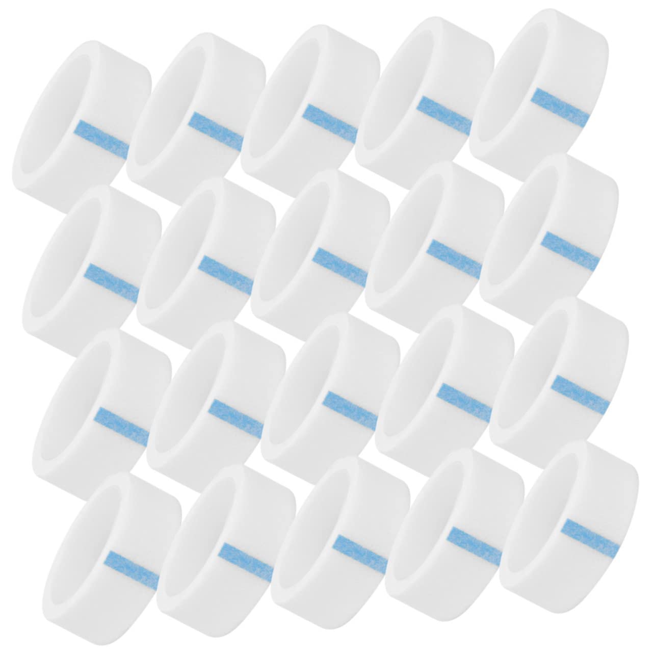 IWOWHERO 20Rolls Eyelash Extension Tape Wide Breathable Easy to Tear Self Adhesive Lash Supplies for Professional Application Roll Gentle Skin No Residue