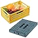 Scatola Portaoggetti Pieghevole 22*15*9cm,Cestini Portaoggetti Multifunzione,Cassetta Plastica Pieghevole,Cestino Portaoggetti Per Cucina,Bagno, Scrivania Per Riporre Libri, Vestiti, Piccoli Oggetti