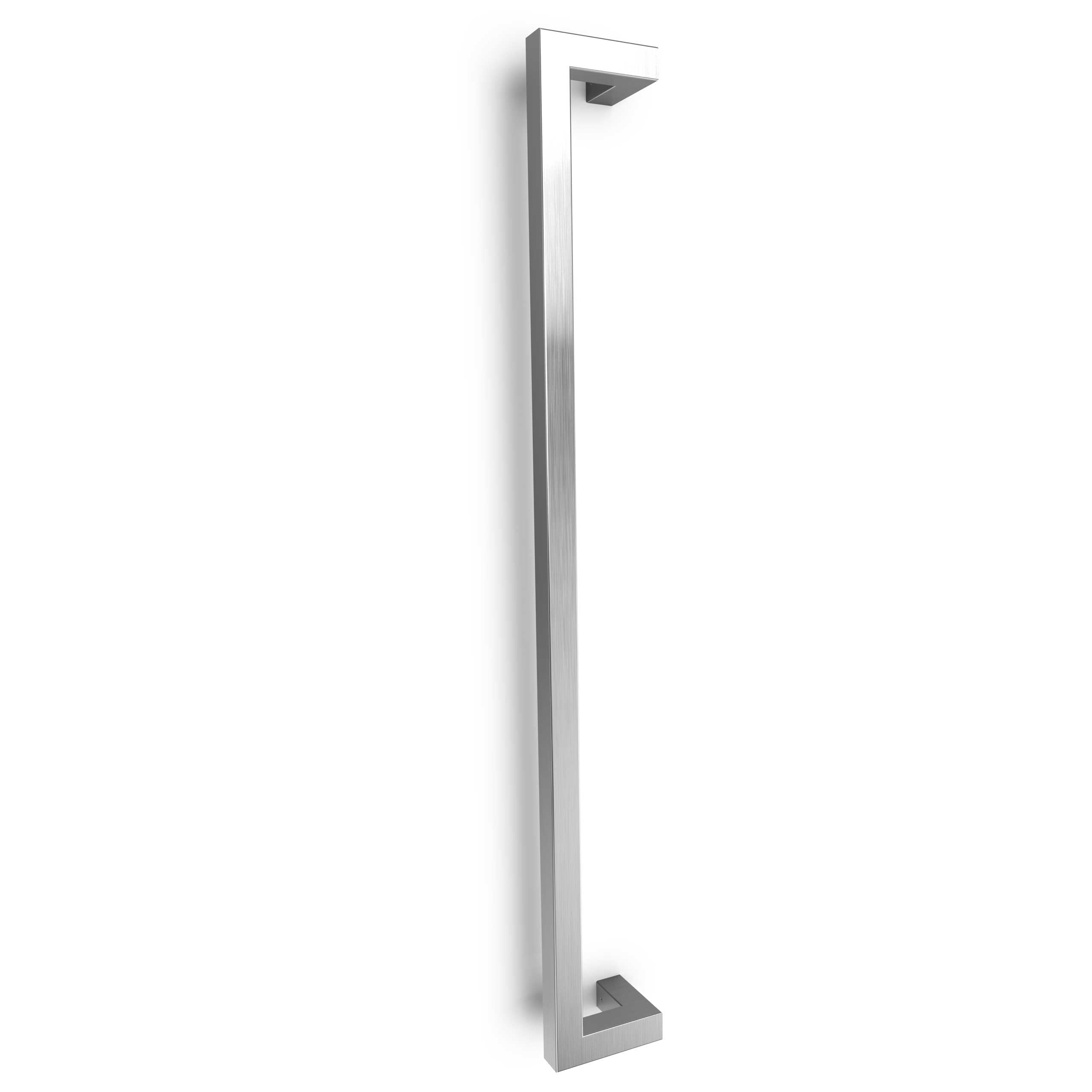 Maniglione per porta d’ingresso in acciaio inox 304 spazzolato Art.526 | Offset Pull Handle | T-Bar quadrato | 100cm Lunghezza totale