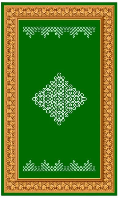 vinayaka mart Pooja Decoration Backdrop, Size 5x8 feet (VINAYAKA 29) kolam Design Backdrop Cloth | Kolam Backdrop Cloth | vinayaka chavithi Pooja Decoration