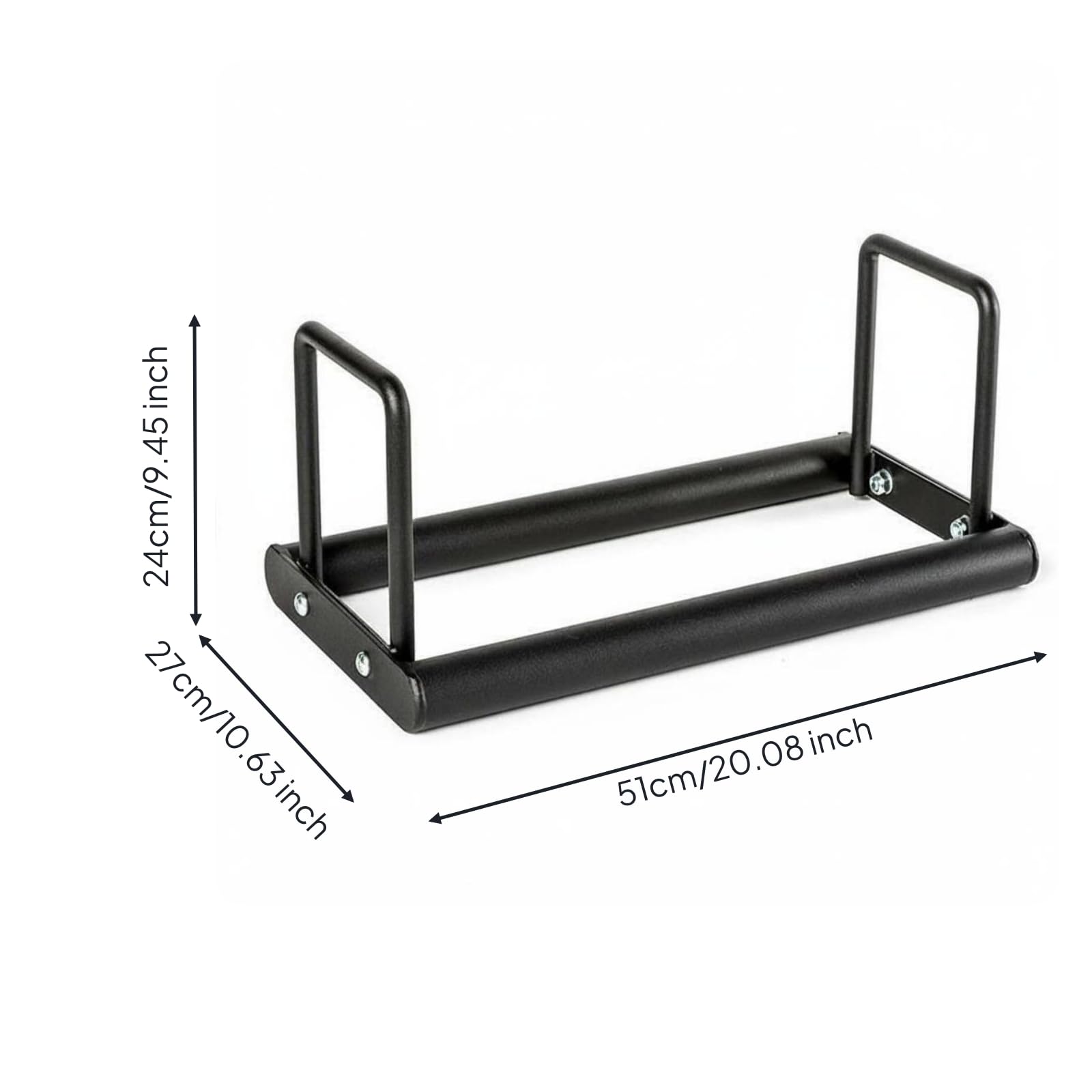 Soporte para Discos de Barra Estante de Placas Organizador de Pesas Rack de Almacenamiento Construcción Sólida con Varias Posiciones para Mayor Orden, Negro, Unidad Individual