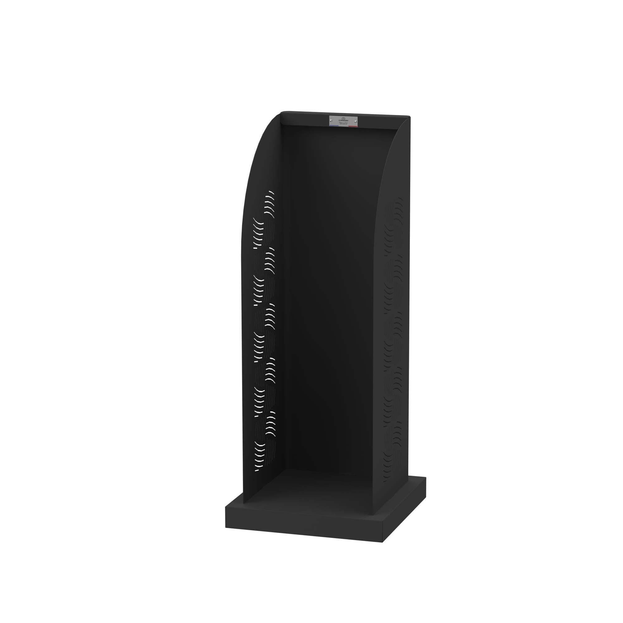 Range bûches Essentiel Noir 95cm LE MARQUIER en acier durable pour intérieur design
