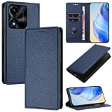 XINYEXIN Cover per Honor X5C Plus, Custodia Portafoglio in Pelle Cover Folio a Libro con Slot per Porta Carte Supporto Magnetica Flip Case - Blu scuro