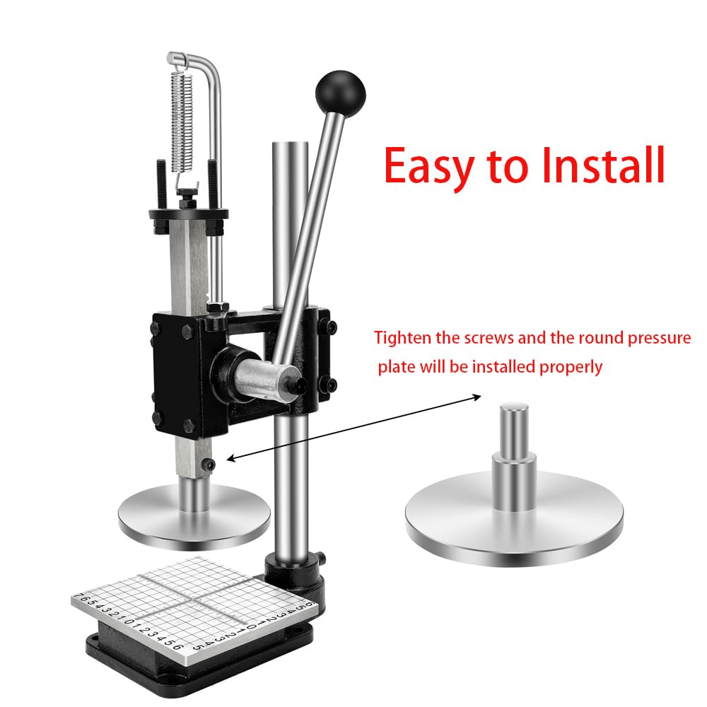 10 cm runde Pressplatte, Druckplatte, runde Scheibenpressplatte, Aufsatz für Lederpressmaschine