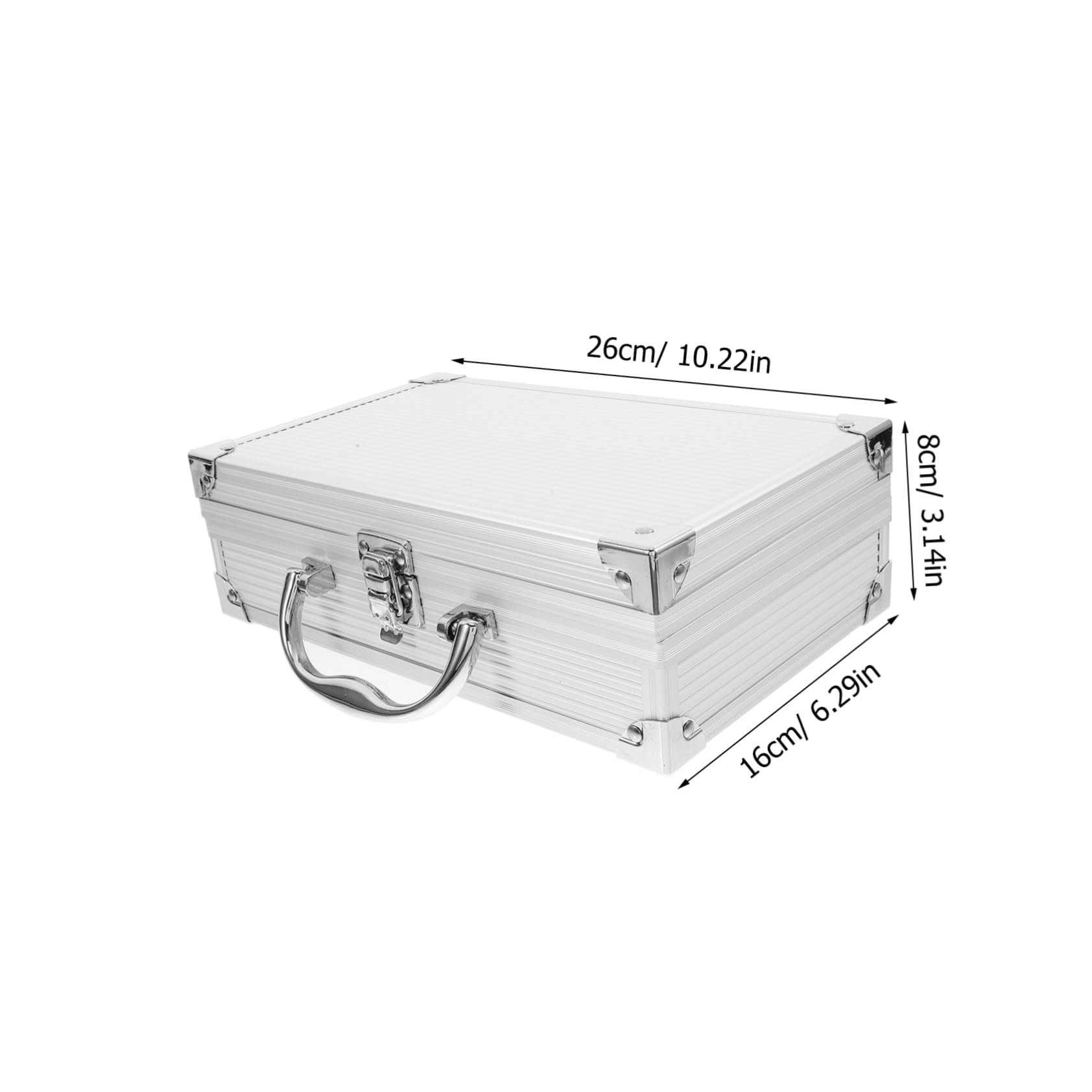 Mipcase Valigetta Portautensili in Lega di Alluminio Valigia da Viaggio Multiuso Organizer e Contenitori per Attrezzi Cassetta Portautensili Portatile