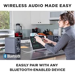 M-AUDIO BX4BT Pair 4.5" Studio Monitors and PC Speakers with Bluetooth for Recording and Multimedia with Music Production Software