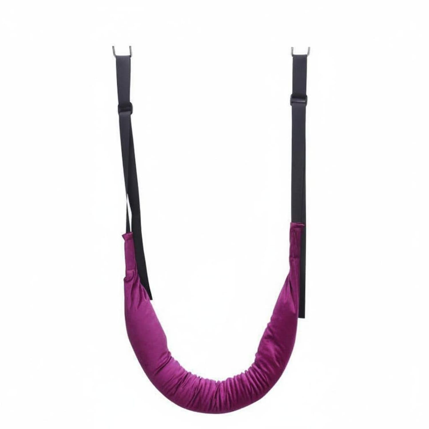 Adjustable Length Traction Belt High Load-Bearing Hanging Back Relief Sling Comfortable Textile Pull up Bar Waist Stretcher Hook Design for Home Gym, Purple-image-21
