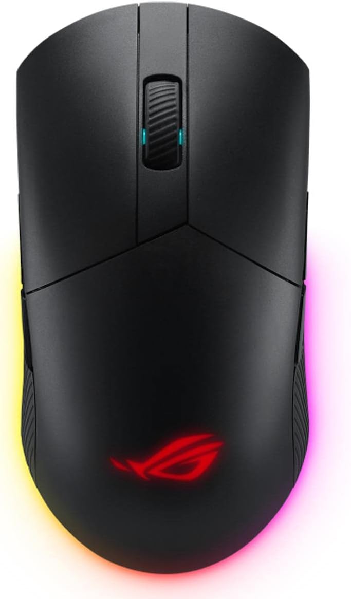 ASUS Optical Gaming Mouse - ROG Pugio II | Ergonomic & Truly Ambidextrous PC Gaming Mouse | Configurable & Swappable Side Buttons | 16,00 DPI Optical Sensor | Aura Sync RGB Tactile Mice