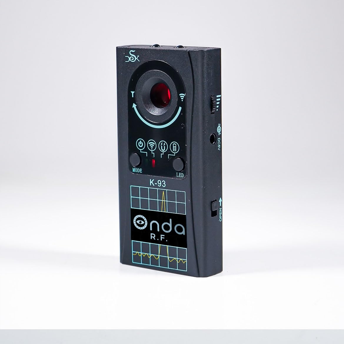 Rilevatore di Microfoni Ambientali, Microspie, Localizzatori con Magnete per Rilevare Segnali Wireless, Dispositivi di Tracciamento GPS, Microspie OCCULTATE in OGGETTI in AUTO e noleggio (K93 ONDA)