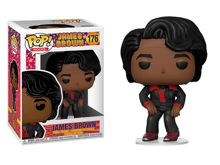 FunkoJames Brown Dancing in Suit + Pop Protector: Pop! Rocks Vinyl Figure (Gift Set Bundled with ToyBop Brand Box Protector Collector Case)