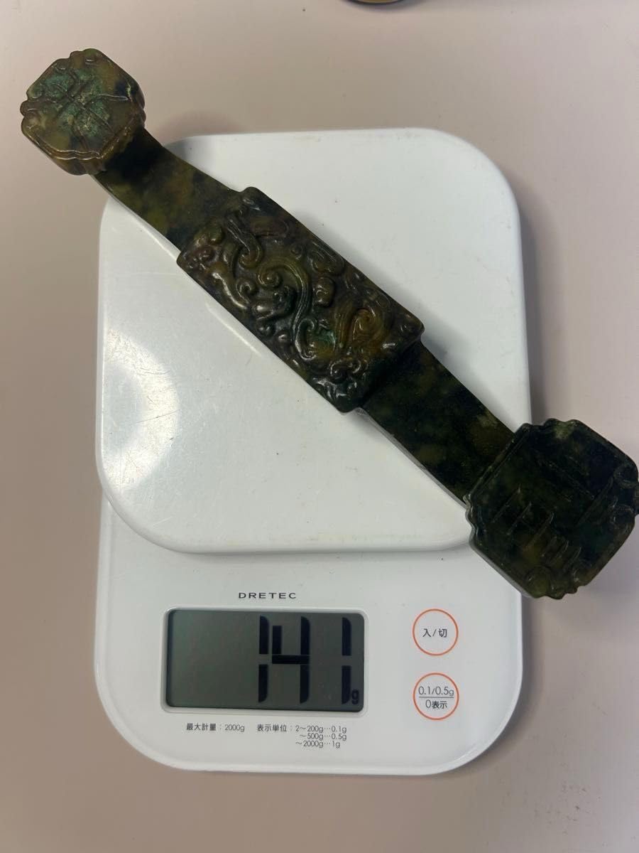 中国清時代 玉製置き物　お守り　縁起物※激安骨董品 DE1566D3-3 中国清時代 玉製置き物 お守り 縁起物※激安骨董品 DE1566D3-3