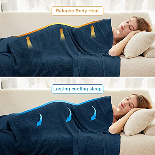 Image of AmyHomie Cooling Blanket 79 inchx91 inch, 100% Rayon Derived from Bamboo